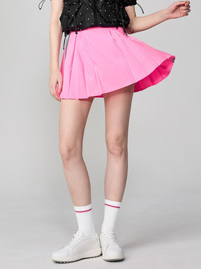 サイド配色 プリーツ スカート