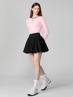 リブ配色ライン 長袖