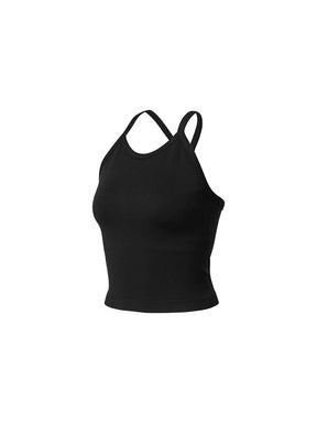 エア シームレス ホルターネック クロップ丈 ブラトップ (単品)