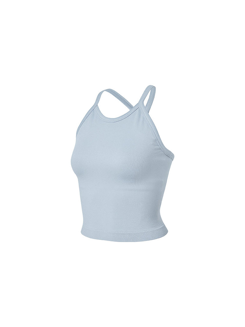 エア シームレス ホルターネック クロップ丈 ブラトップ (単品)