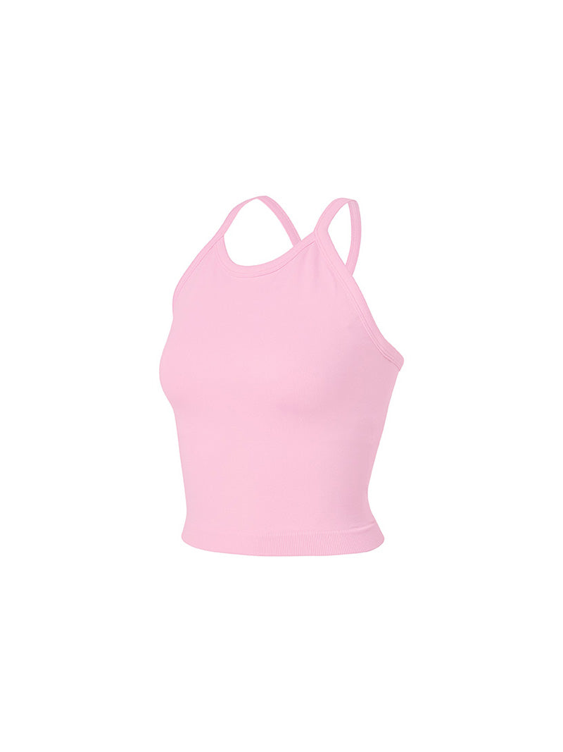 エア シームレス ホルターネック クロップ丈 ブラトップ (単品)