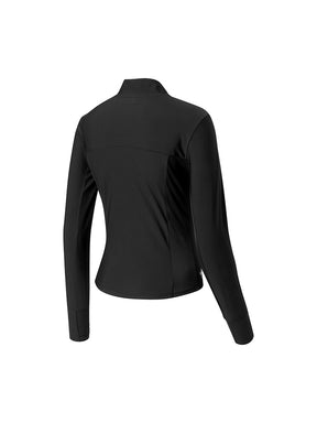 トリコット メッシュ切り替え ジップアップ ジャケット