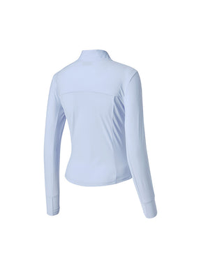 トリコット メッシュ切り替え ジップアップ ジャケット