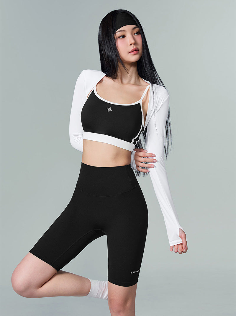 BLACK LABEL シグネチャー パワーライズ 4.5分丈 レギンス