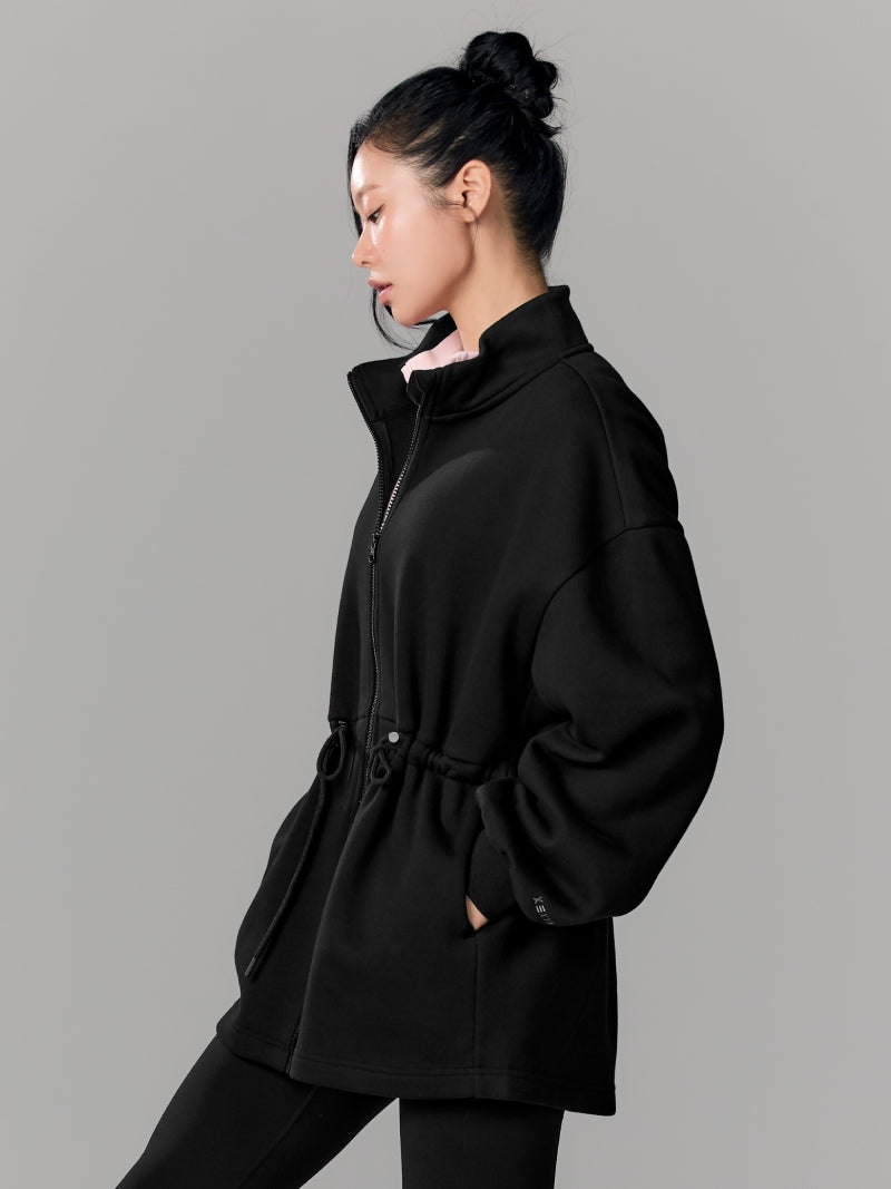 ウォームソフト ロング丈 ハイネック ジップアップ (単品)