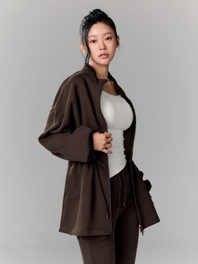 ウォームソフト ロング丈 ハイネック ジップアップ (単品)
