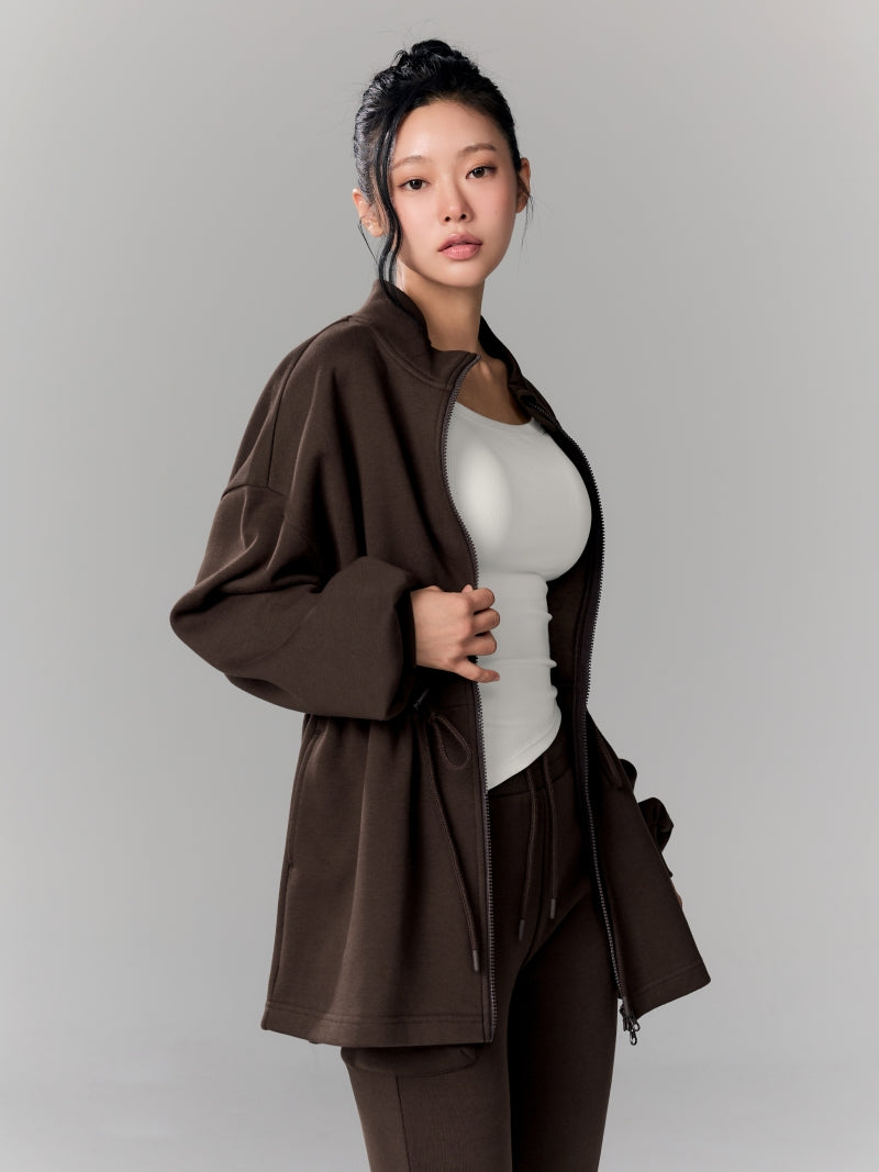 ウォームソフト ロング丈 ハイネック ジップアップ (単品)