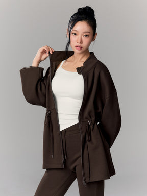 ウォームソフト ロング丈 ハイネック ジップアップ (単品)
