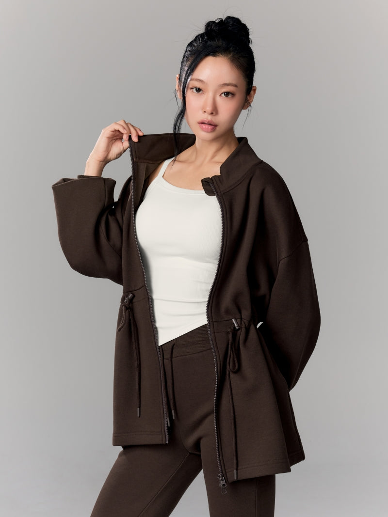 ウォームソフト ロング丈 ハイネック ジップアップ (単品)