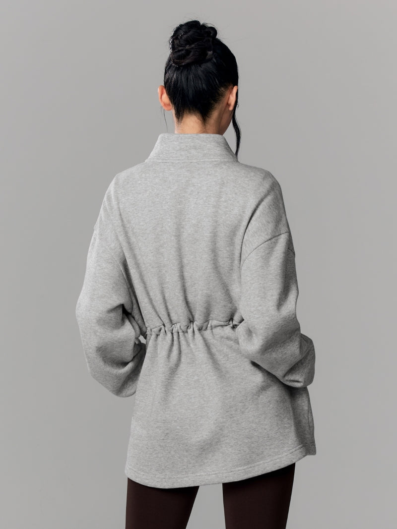 ウォームソフト ロング丈 ハイネック ジップアップ (単品)