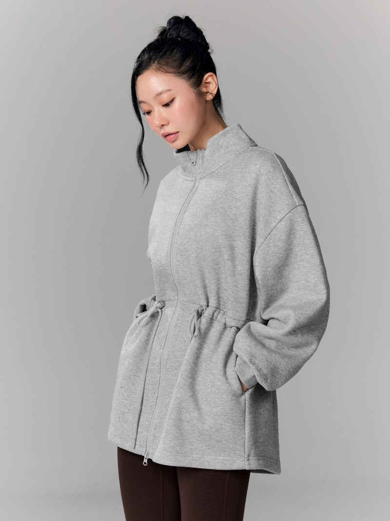 ウォームソフト ロング丈 ハイネック ジップアップ (単品)
