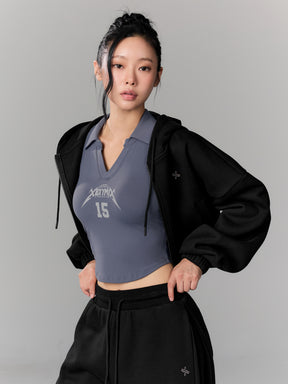 ウォームソフト オーバーサイズ ジップアップパーカー (単品)