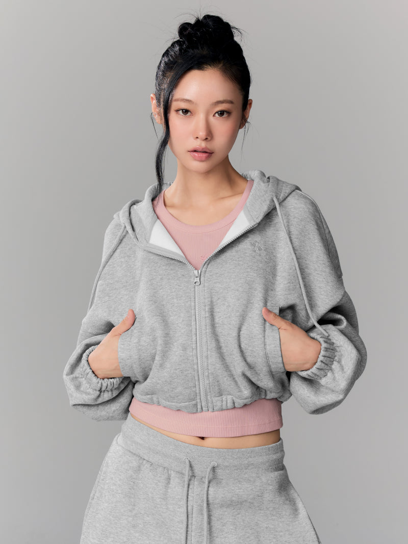 ウォームソフト オーバーサイズ ジップアップパーカー (単品)
