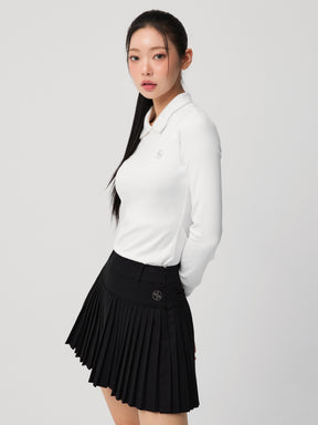 裏起毛 エッセンシャル 襟配色 長袖