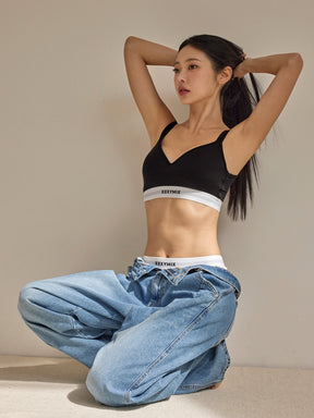 テンセル コージー ハートネック ブラ