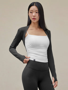 モアスムーズ シャーリング入り タンクトップ パッド付き