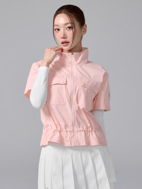 XGFJK01J1 ポケット付き 袖取り外し 2WAY ウィンドジャケット