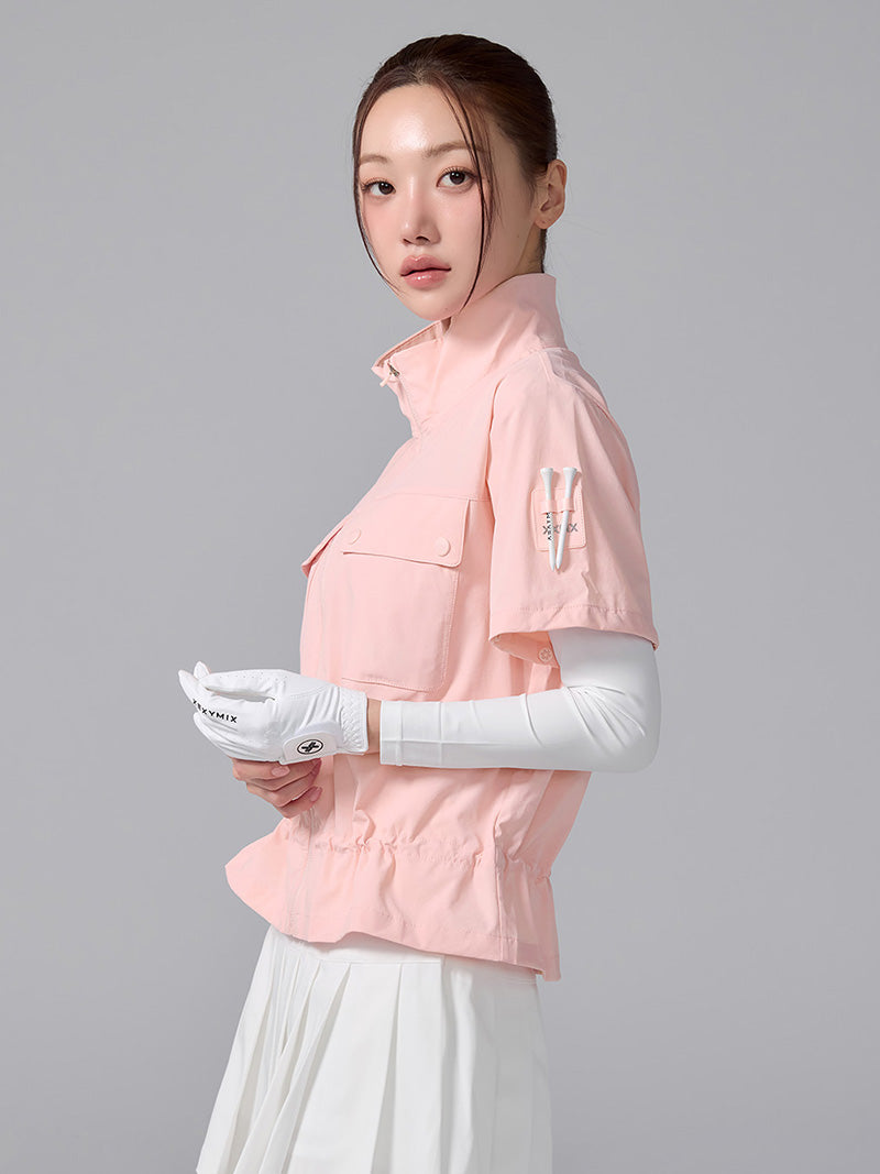 XGFJK01J1 ポケット付き 袖取り外し 2WAY ウィンドジャケット