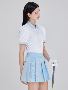 XGFSK06J2 サイドメッシュ インナー付き プリーツスカート