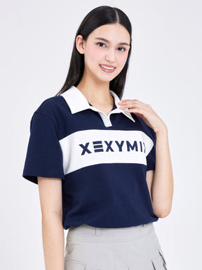 XGFST02J2 カラーブロック ドローコード付き 半袖
