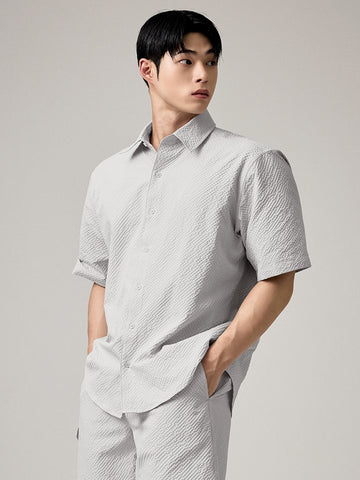 GASENADA 半袖シャツ 50s 60s ナイロン　シアサッカー　シャツ fit=scale-down,w=1200