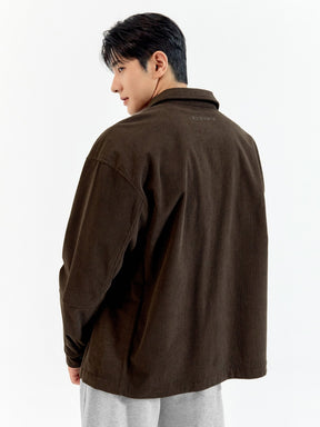 コーデュロイ ビッグポケット シャツジャケット
