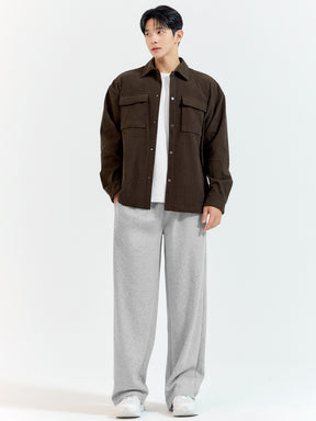 コーデュロイ ビッグポケット シャツジャケット