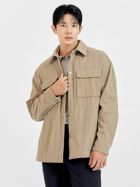 コーデュロイ ビッグポケット シャツジャケット