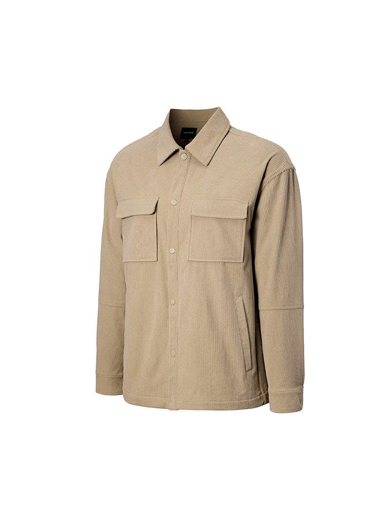 コーデュロイ ビッグポケット シャツジャケット