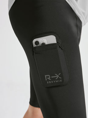 RX コンプレッション ポケット付き 5分丈 レギンス
