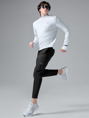 裏起毛 ストレッチ ジョガーパンツ + レギンス