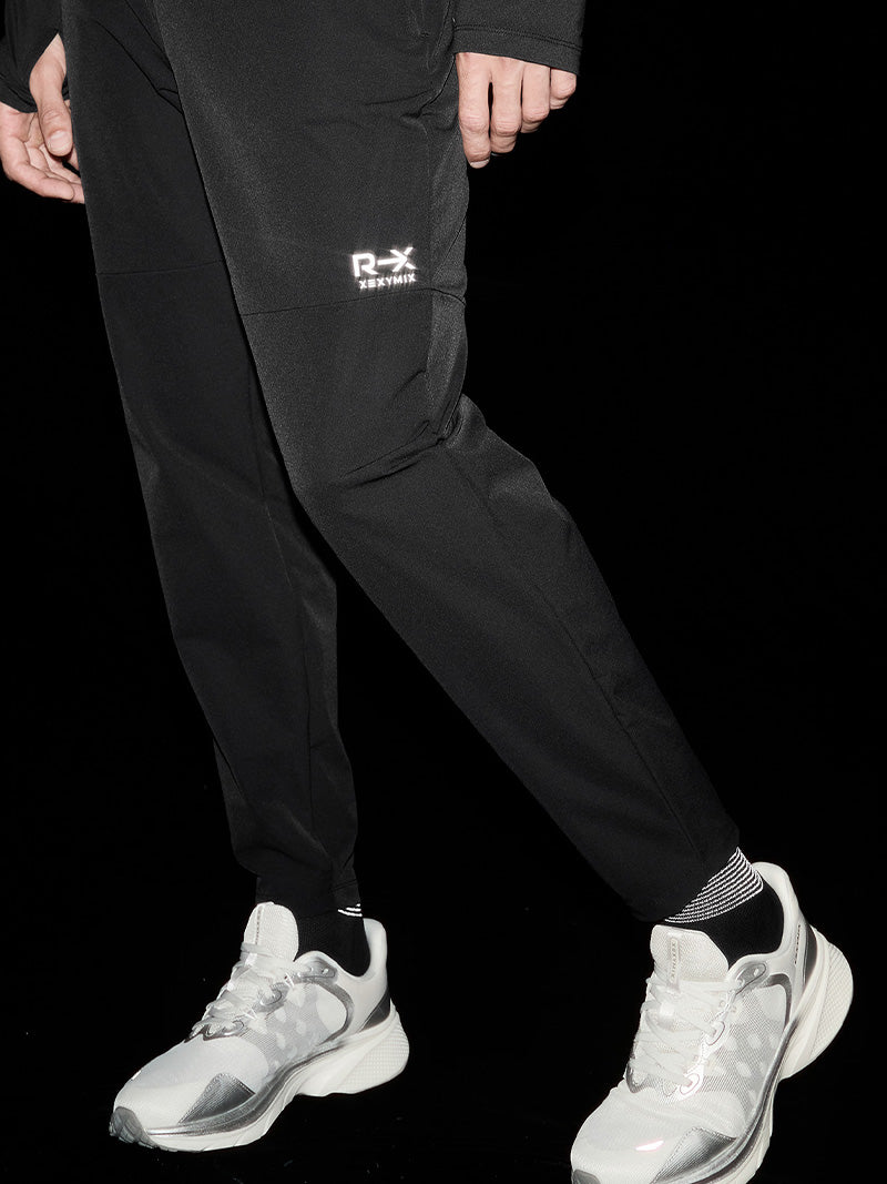 裏起毛 ストレッチ ジョガーパンツ + レギンス