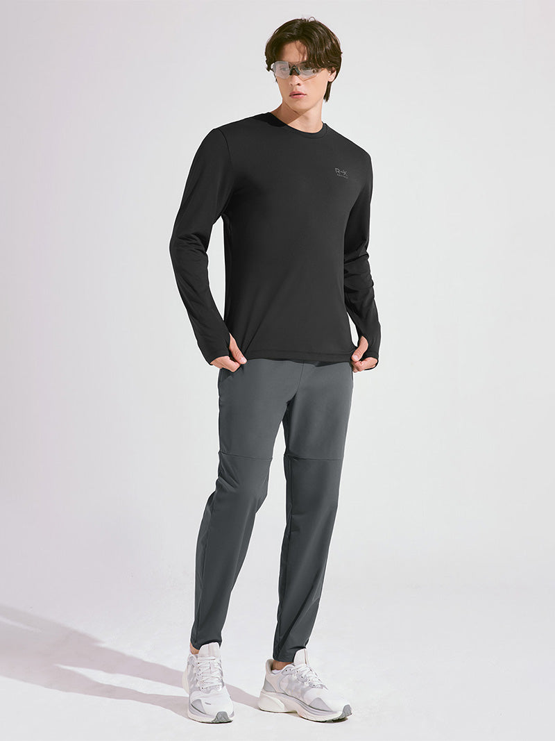 裏起毛 ストレッチ ジョガーパンツ + レギンス