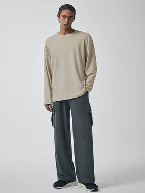 ファインコットン カーゴ ワイドパンツ (単品)