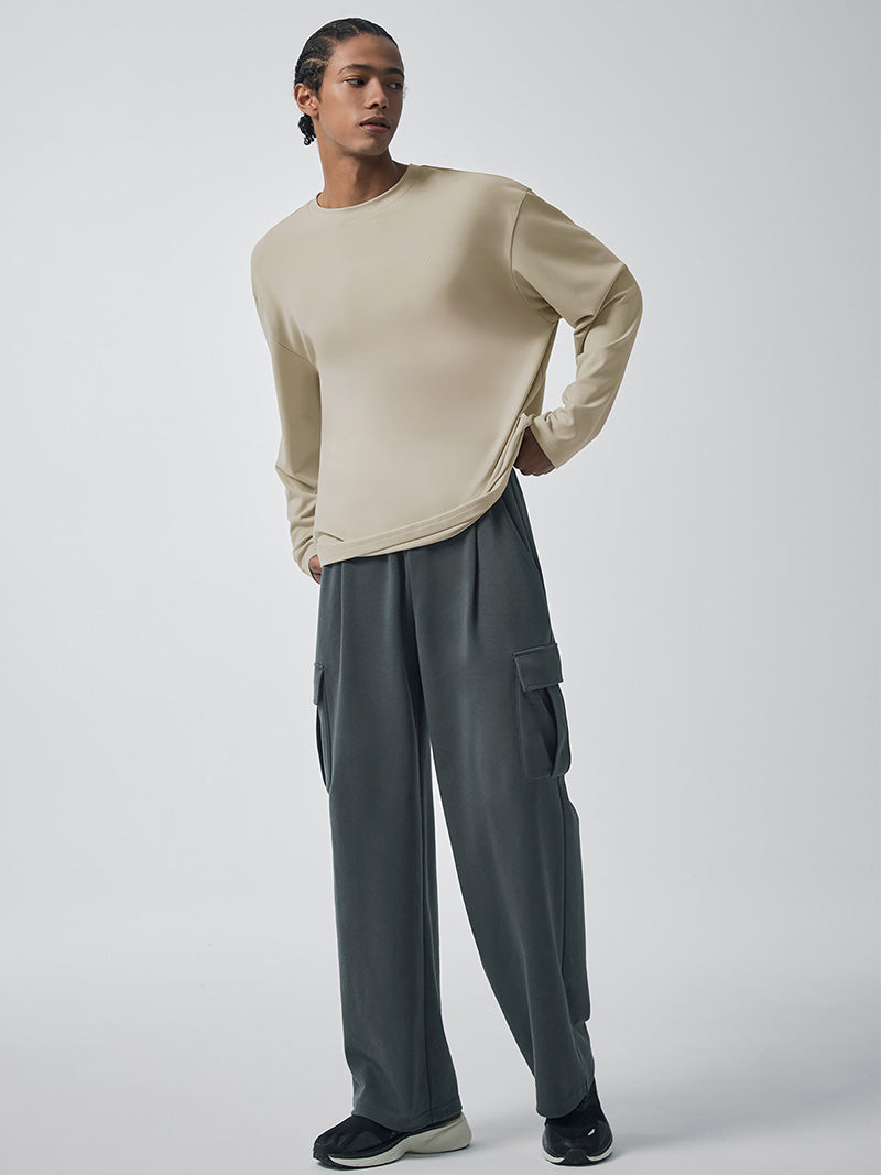 ファインコットン カーゴ ワイドパンツ (単品)