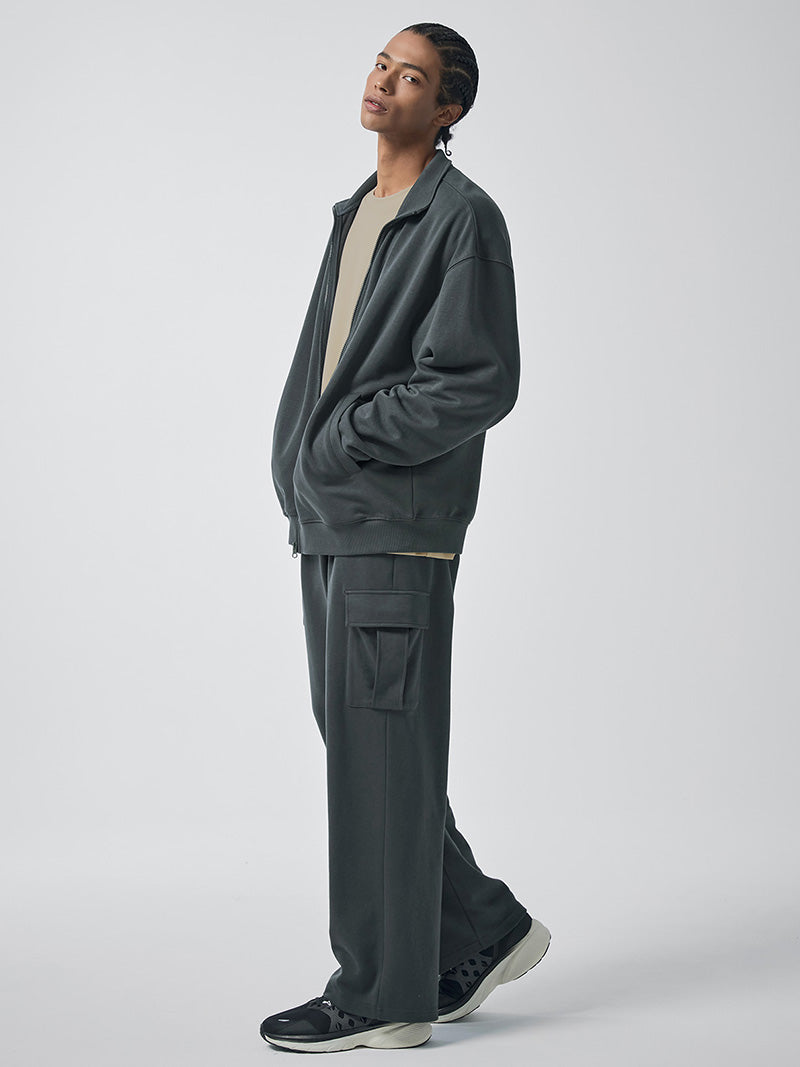 ファインコットン カーゴ ワイドパンツ (単品)