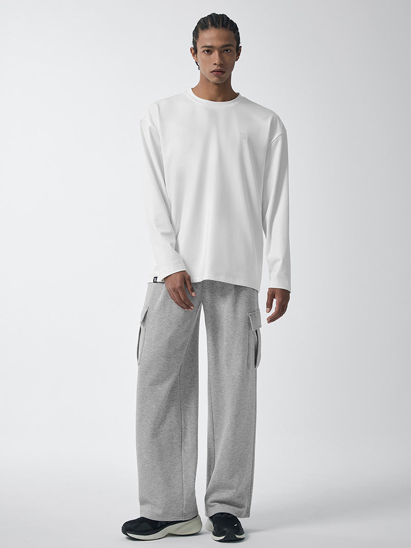 ファインコットン カーゴ ワイドパンツ (単品)