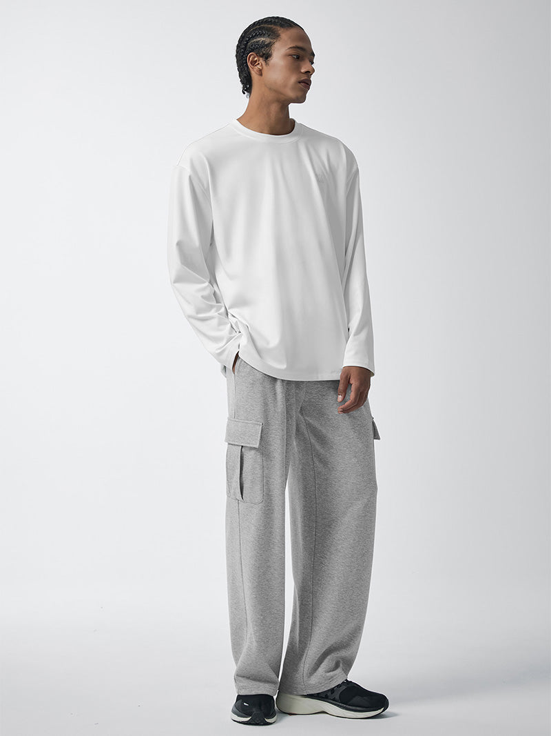 ファインコットン カーゴ ワイドパンツ (単品)