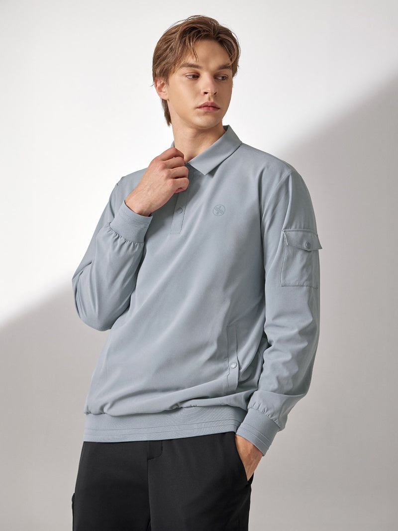 フレックス ウーブン ポロ 長袖