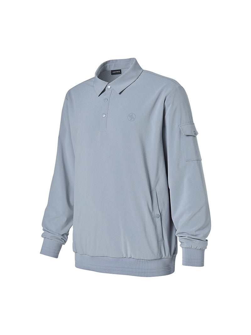 フレックス ウーブン ポロ 長袖