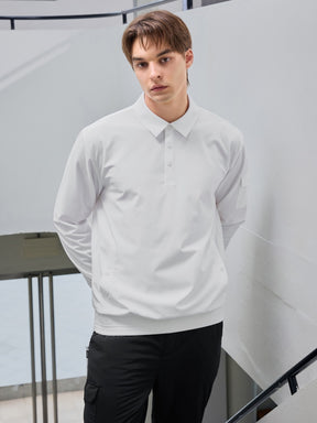 フレックス ウーブン ポロ 長袖