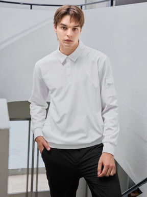 フレックス ウーブン ポロ 長袖