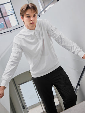 フレックス ウーブン ポロ 長袖