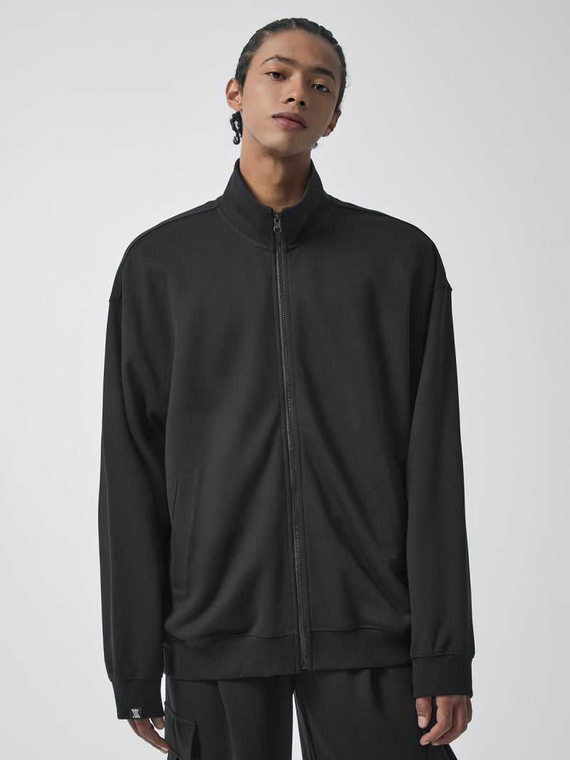 ファインコットン ハイネック ジップアップ (単品)