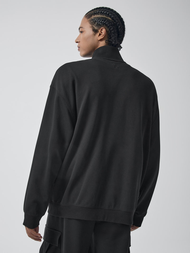 ファインコットン ハイネック ジップアップ (単品)