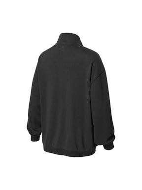 ファインコットン ハイネック ジップアップ (単品)