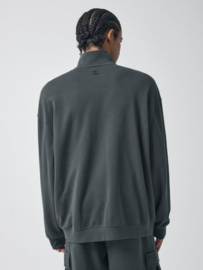 ファインコットン ハイネック ジップアップ (単品)