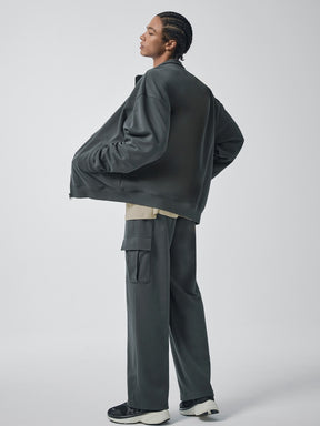 ファインコットン ハイネック ジップアップ (単品)