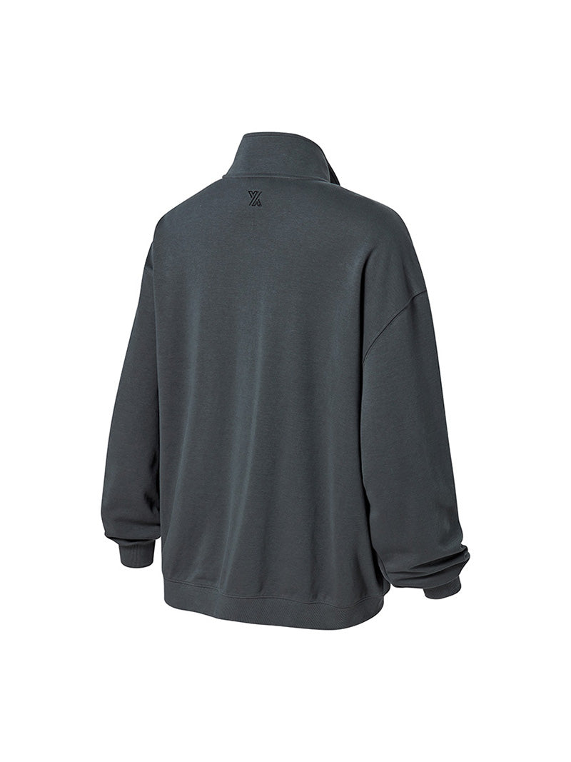 ファインコットン ハイネック ジップアップ (単品)