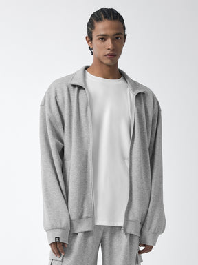 ファインコットン ハイネック ジップアップ (単品)